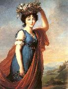 eisabeth Vige-Lebrun Princess Eudocia Ivanovna Galitzine as Flora Germany oil painting artist